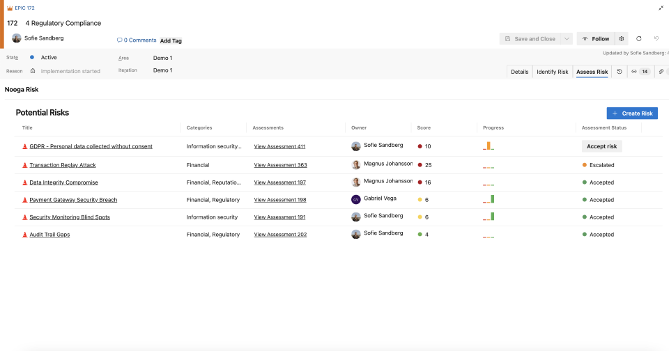 Real-Time Risk Visibility