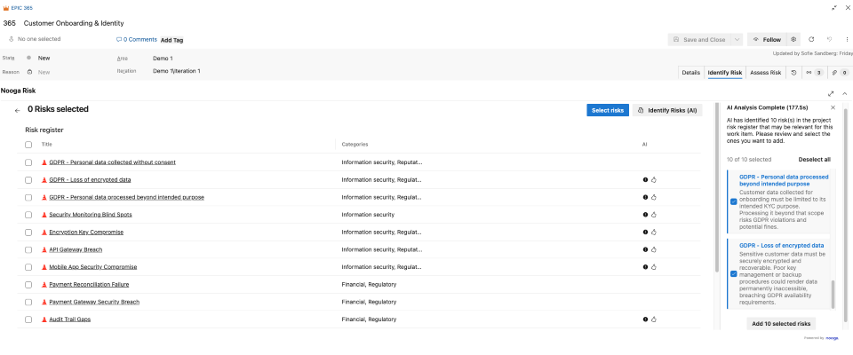AI-Assisted Risk Identification